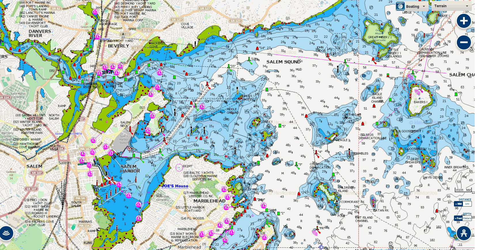 CLICK HERE for Chart of Marblehead, MA